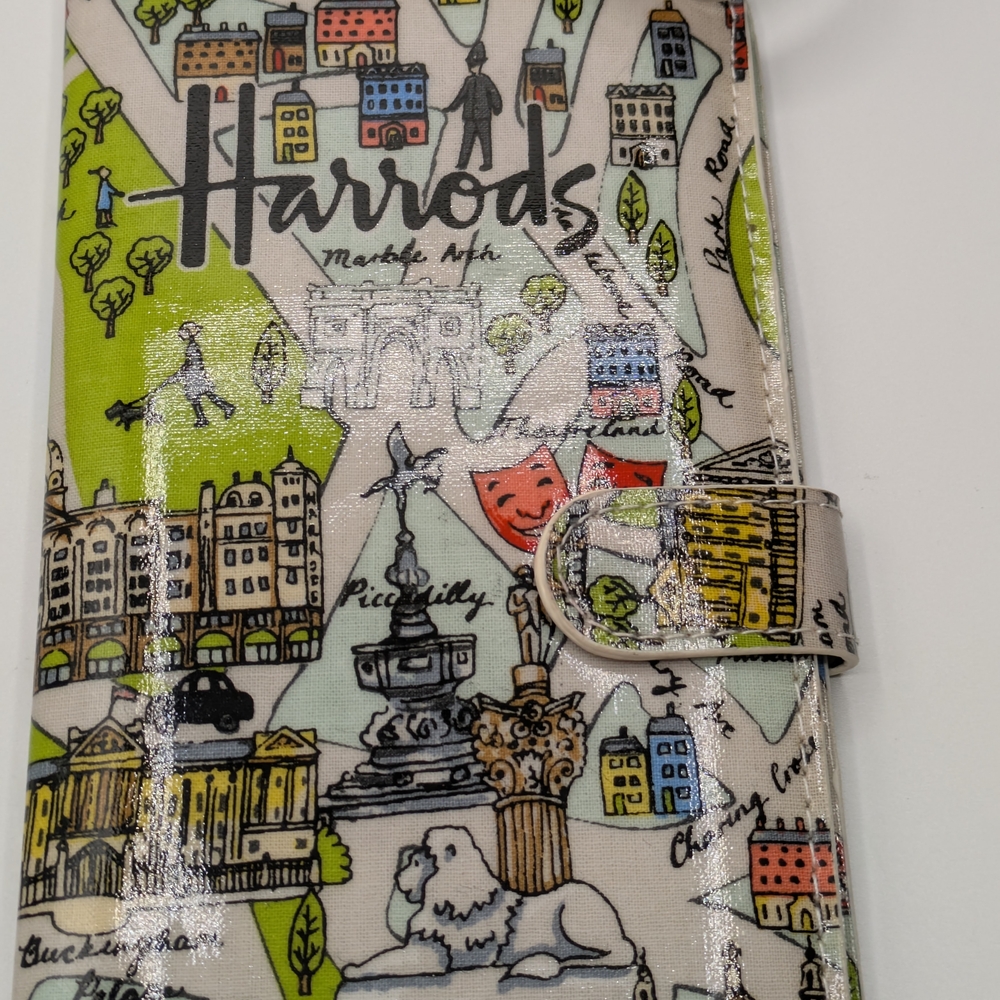 Harrods Illustrated Travel Passport Wallet - Picture 7 of 8